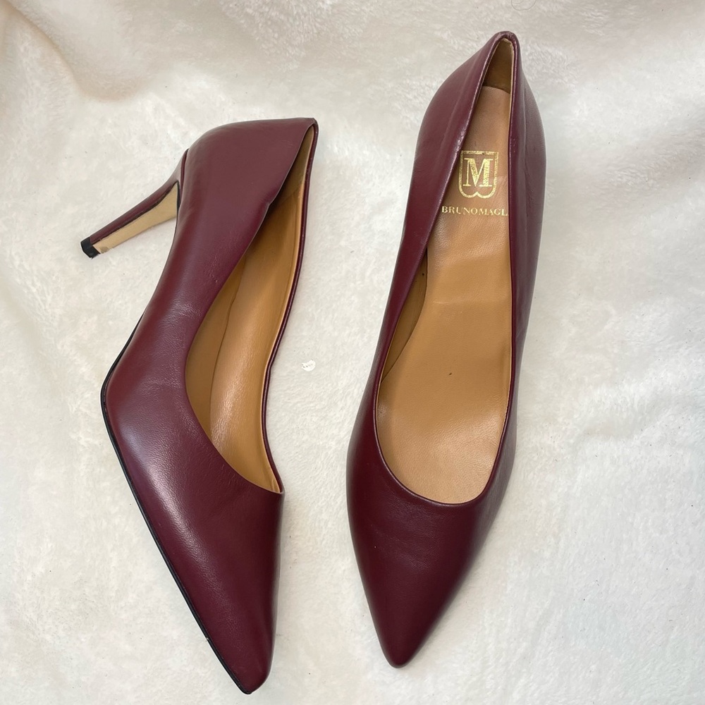 BRUNO MAGLI Telma pump 10 US Nappa Leather Pointed Toe High Heel  NWOT B 212‎